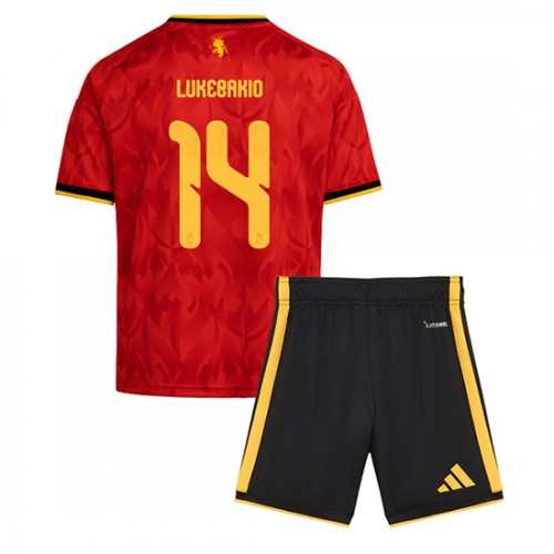 Dětský Fotbalový dres Belgie Dodi Lukebakio #14 MS 2026 Domácí Krátký Rukáv (+ trenýrky)